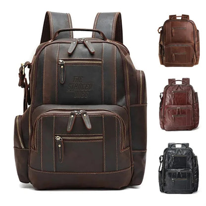 Vintage Leather 15.6" Laptop Backpack