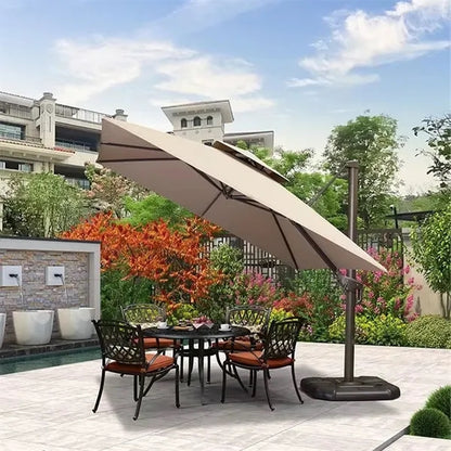 Square Patio Umbrella with Base