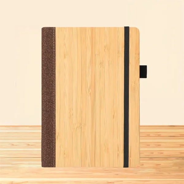 A5 Bamboo Cover Elastic Band Notebook