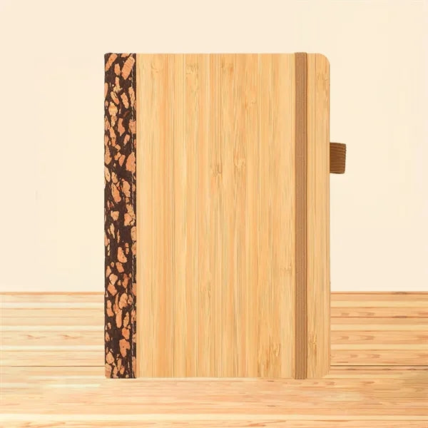 A5 Bamboo Cover Elastic Band Notebook