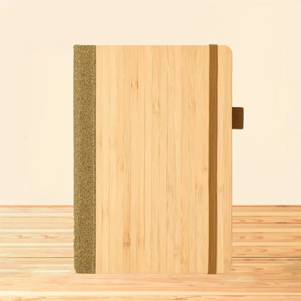 A5 Bamboo Cover Elastic Band Notebook