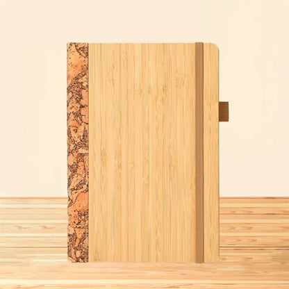 A5 Bamboo Cover Elastic Band Notebook
