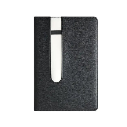 A5 Leather Notebook with Pen Holder