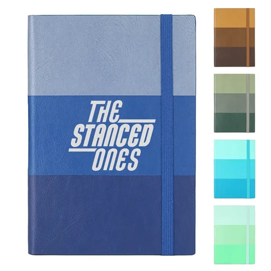 A5 Tri-Color Leather Notebook