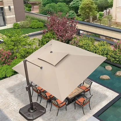 Square Patio Umbrella with Base