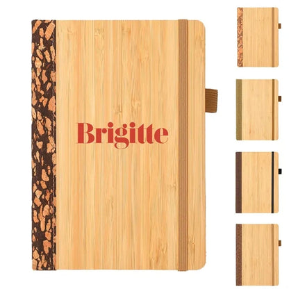 A5 Bamboo Cover Elastic Band Notebook