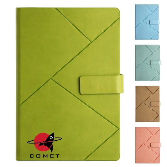 A5 Magnetic Closure Leather Notebook