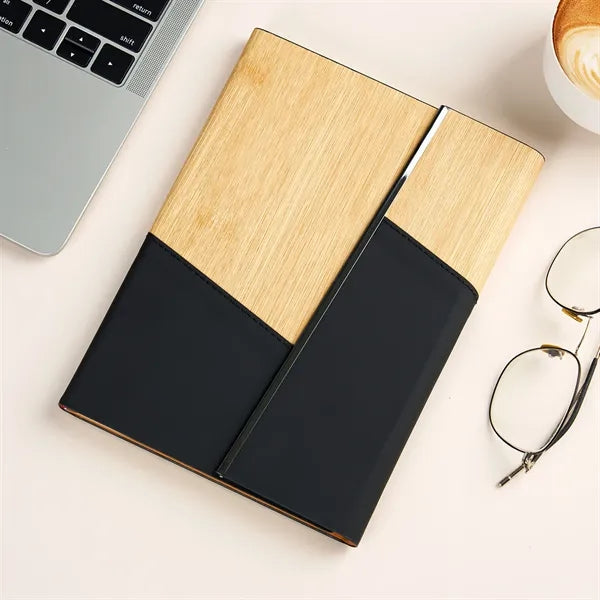 A5 Tri-Fold Leather Notebook