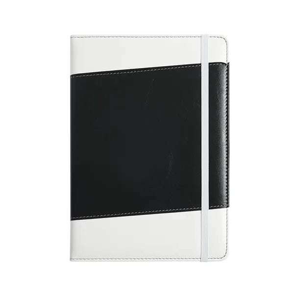 A5 Faux Bamboo Notebook with Elastic Band