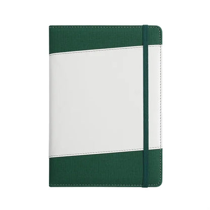 A5 Faux Bamboo Notebook with Elastic Band