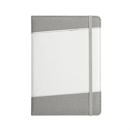 A5 Faux Bamboo Notebook with Elastic Band