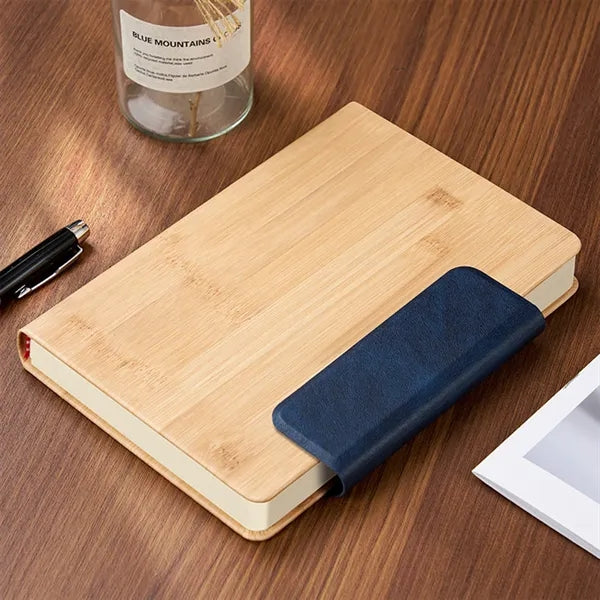 A5 Bamboo Grain Leather Notebook