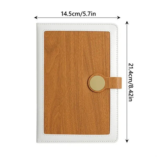 A5 Faux Bamboo Finish Notebook