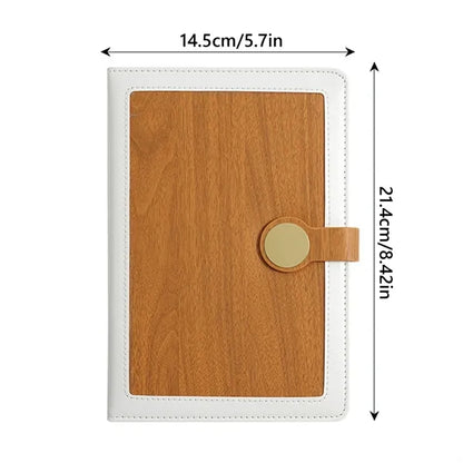 A5 Faux Bamboo Finish Notebook