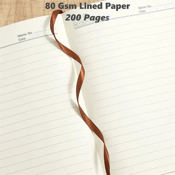 A5 Faux Bamboo Finish Notebook