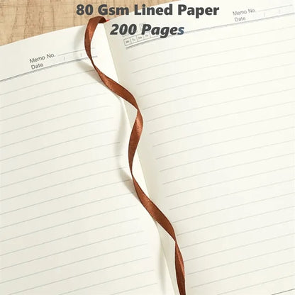 A5 Faux Bamboo Finish Notebook