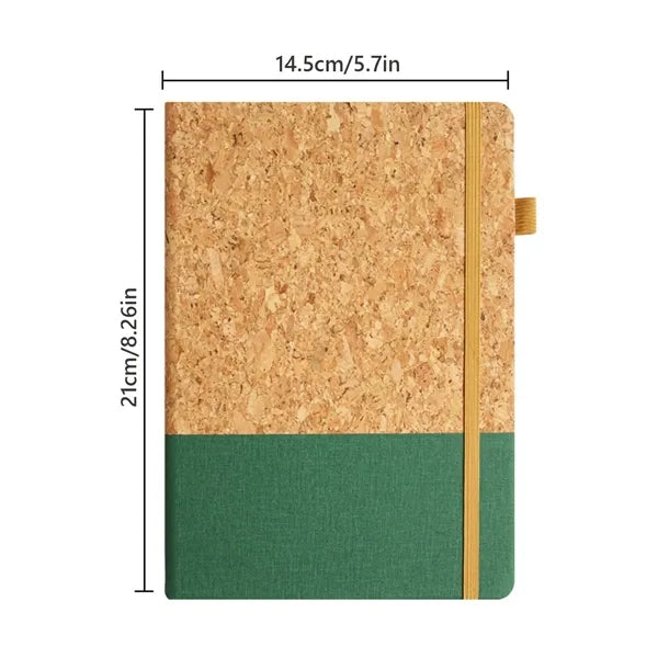Eco Cork Hardcover Notebook with Elastic Band