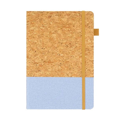 Eco Cork Business Notebook with Elastic Closure