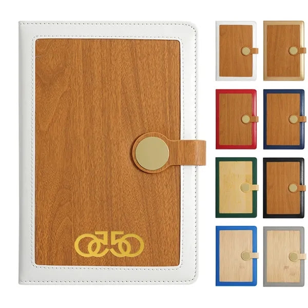 A5 Faux Bamboo Finish Notebook