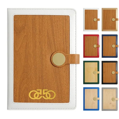A5 Faux Bamboo Finish Notebook