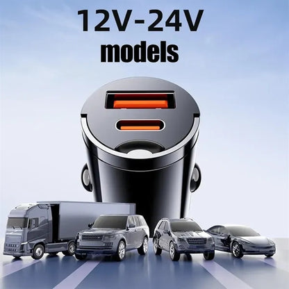 240W Super Fast USB Car Charger with Multiple Ports