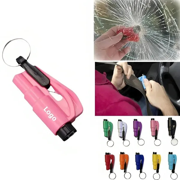 2 in 1 Seatbelt Cutter and Window Breaker Keychain