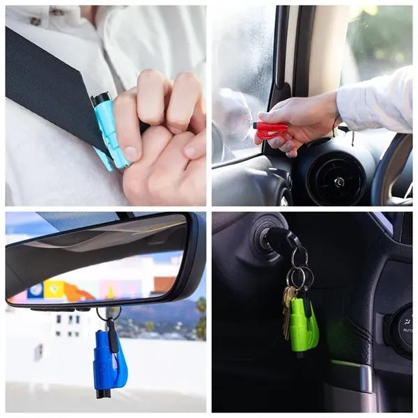 2 in 1 Seatbelt Cutter and Window Breaker Keychain
