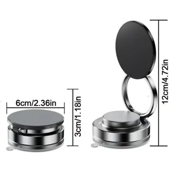 360 degree Magnetic Vacuum Car Phone Holder with Suction Cup
