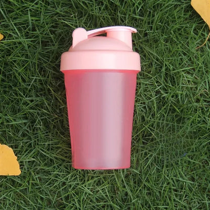 13.5 Ounce Round Protein Shaker Bottle BPA Free Plastic