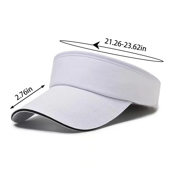 Adjustable empty top men women sport cap sun visor hat