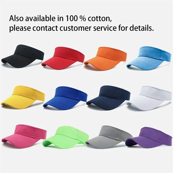 Adjustable empty top men women sport cap sun visor hat