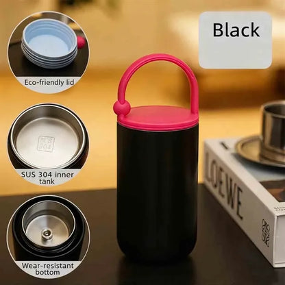 Portable Insulated Cup with Carrying Ring