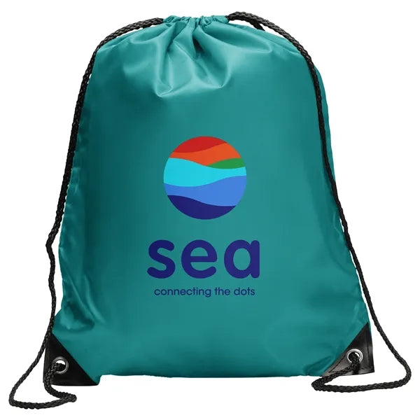Polyester Drawstring Bag w/ Custom Logo