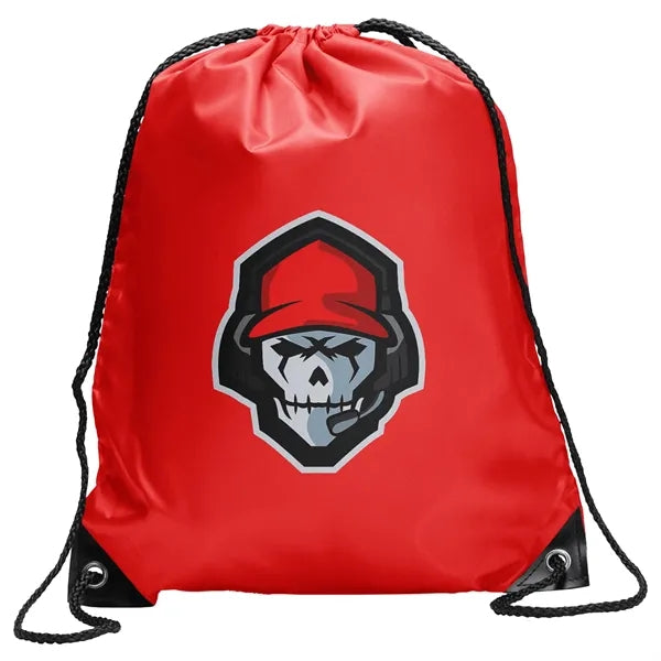 Polyester Drawstring Bag w/ Custom Logo