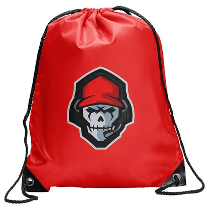Polyester Drawstring Bag w/ Custom Logo