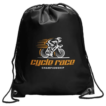 Polyester Drawstring Bag w/ Custom Logo