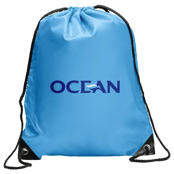 Polyester Drawstring Bag w/ Custom Logo