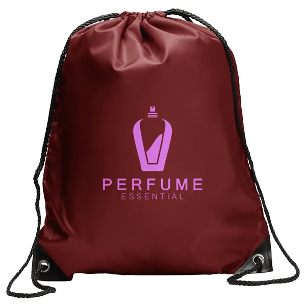 Polyester Drawstring Bag w/ Custom Logo