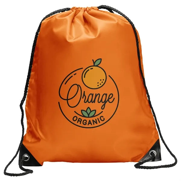 Polyester Drawstring Bag w/ Custom Logo