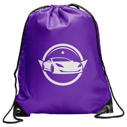 Polyester Drawstring Bag w/ Custom Logo