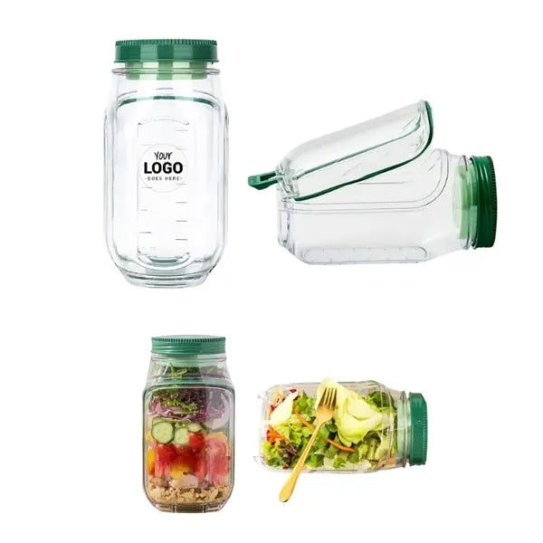 Salad Jar with Side Opening