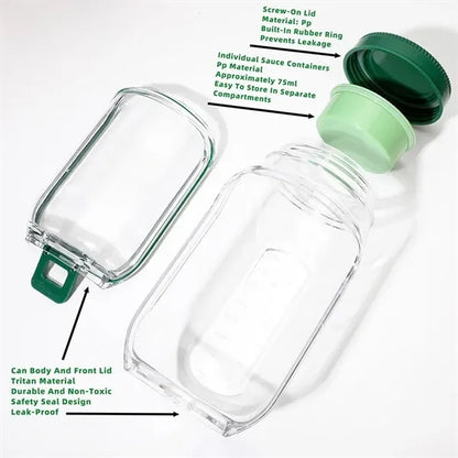 Salad Jar with Side Opening