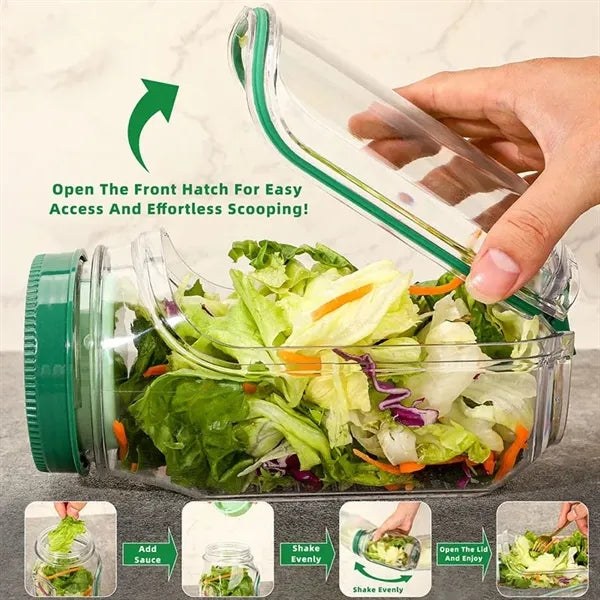 Salad Jar with Side Opening
