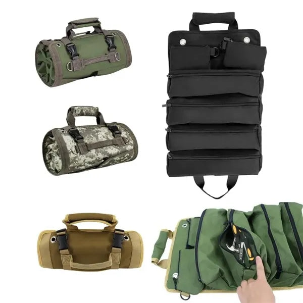 Roll Up Tool Bag Organizer For Mechanics