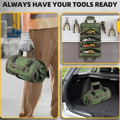 Roll Up Tool Bag Organizer For Mechanics