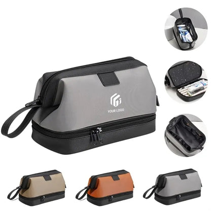 Unisex waterproof makeup organizer large travel toiletry bag