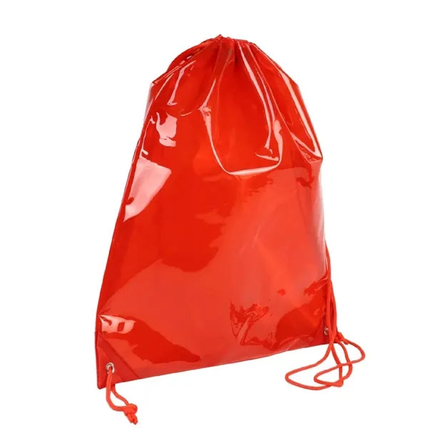 600D Polyester Clear Sling Drawstring Sports Travel Backpack