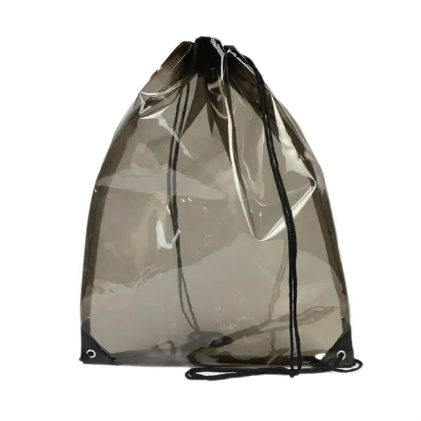 600D Polyester Clear Sling Drawstring Sports Travel Backpack