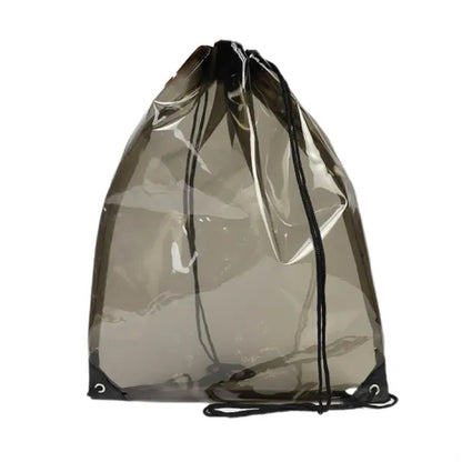 600D Polyester Clear Sling Drawstring Sports Travel Backpack