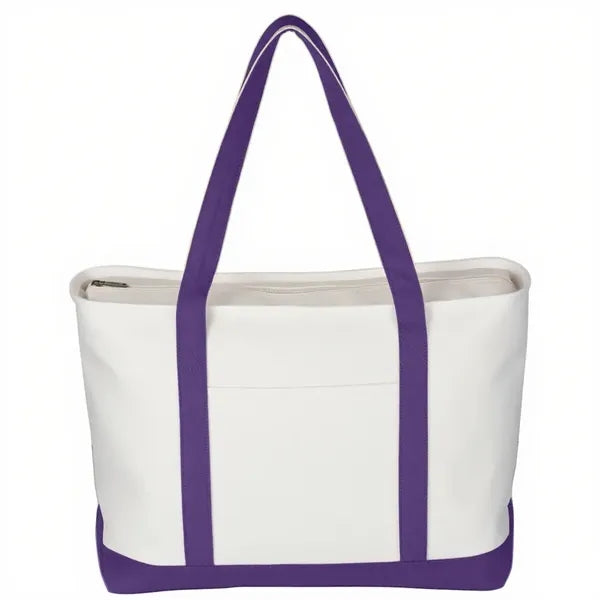 Large Starboard 24 Oz. Cotton Canvas Tote Bag-Embroidery